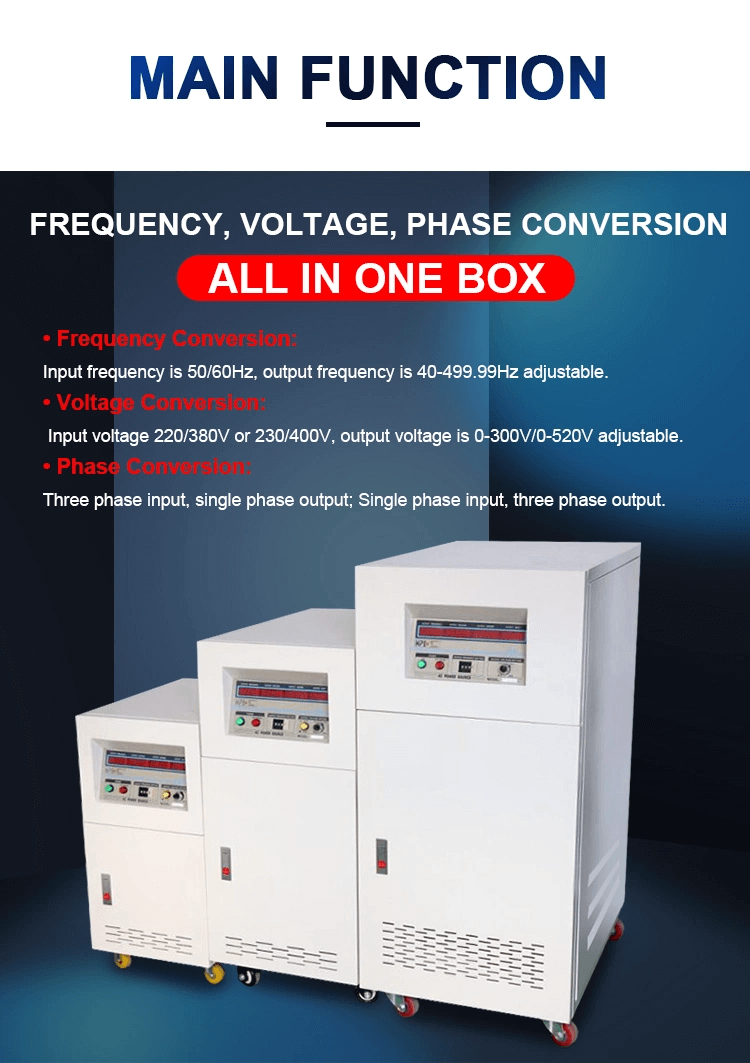 500 kVA 3 Phase 50Hz 60Hz Frequency Converter